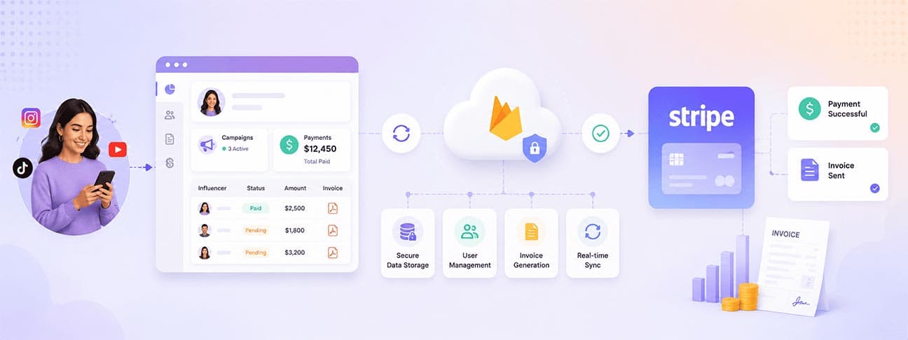 Simplifying Influencer Payments and Invoicing with Stripe and Firebase