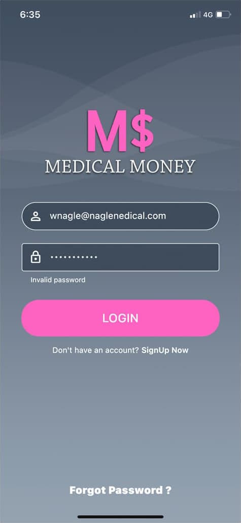 Medical Money screen 1