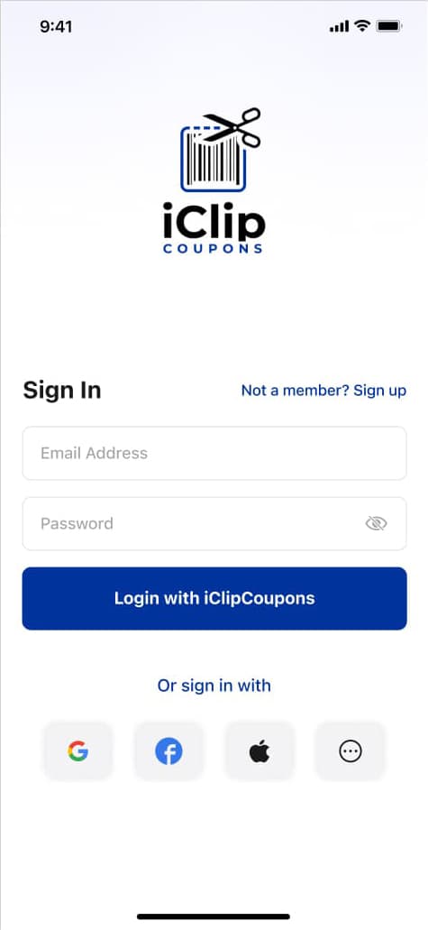 iClip Coupons screen 2