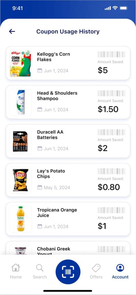 iClip Coupons screen 4