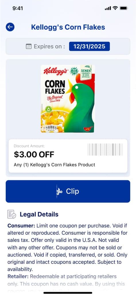 iClip Coupons screen 5