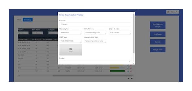 Cloud Label Store screen 1