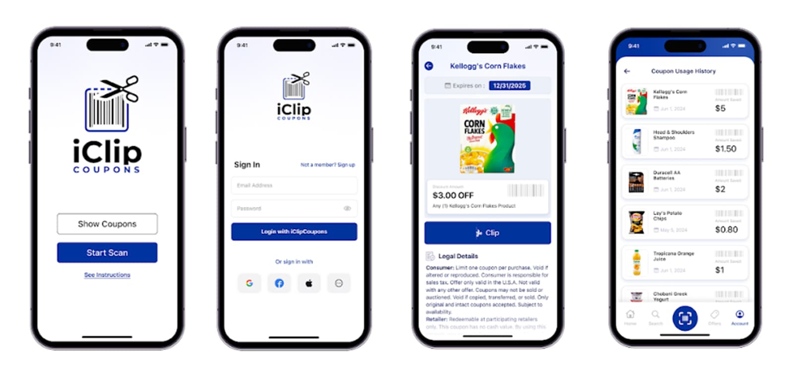 iClip Coupons screen 3
